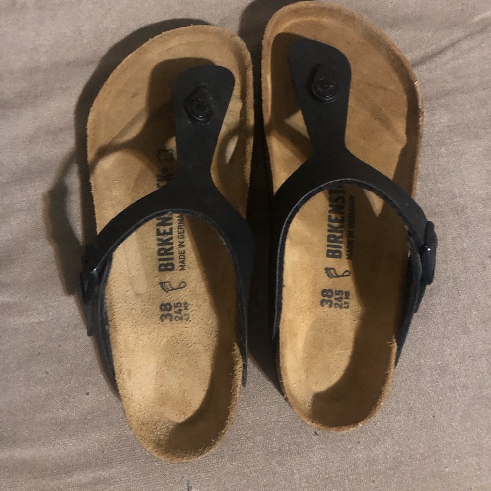 Black Birkenstocks 38/7